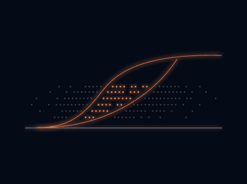 Approval curve sweeping through a field of applicant dots